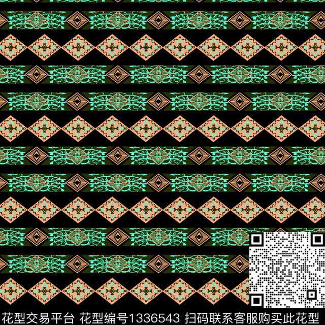 纸印花几何抽象男装传统印花华亿平台下载（图片编号: 1336543） - 瓦栏（Walan）