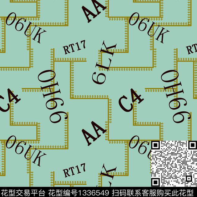 纸印花几何抽象男装传统印花华亿平台下载（图片编号: 1336549） - 瓦栏（Walan）