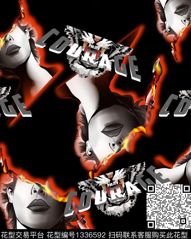 字母人物动物数码印花华亿平台下载（图片编号: 1336592） - 瓦栏（Walan）