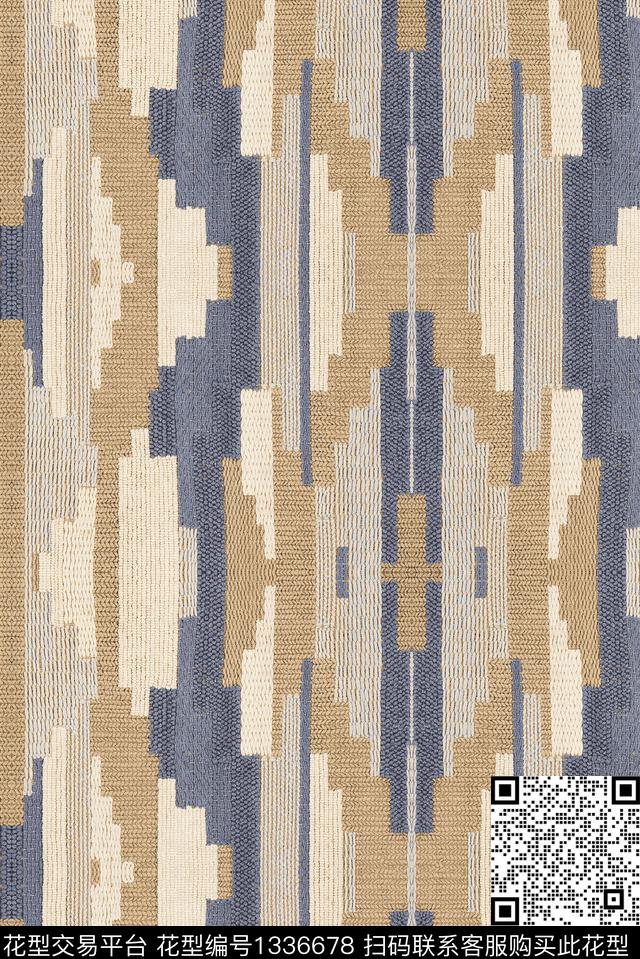 几何民族风纹理传统印花华亿平台下载（图片编号: 1336678） - 瓦栏（Walan）