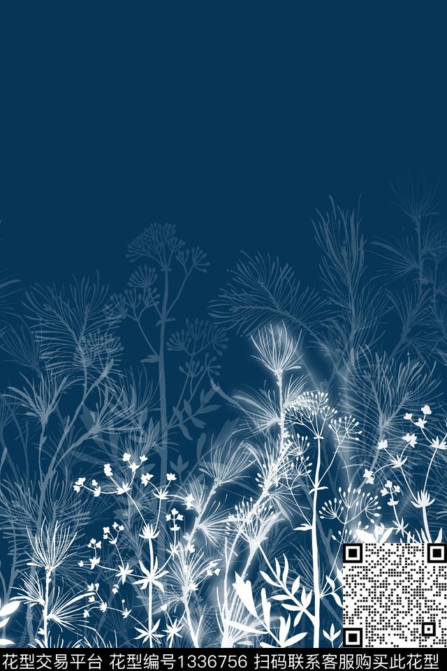 植物墙纸床品传统印花华亿平台下载（图片编号: 1336756） - 瓦栏（Walan）