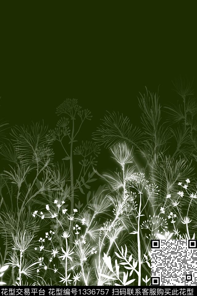 植物墙纸床品传统印花华亿平台下载（图片编号: 1336757） - 瓦栏（Walan）