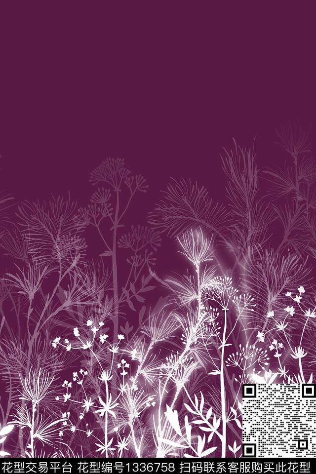 植物墙纸床品传统印花华亿平台下载（图片编号: 1336758） - 瓦栏（Walan）