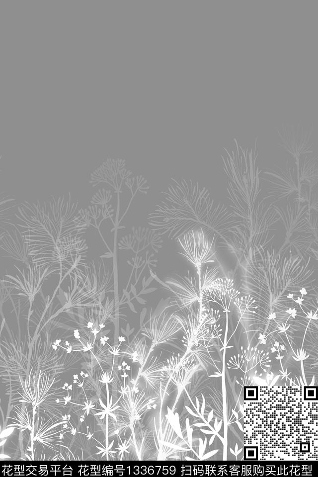 植物墙纸床品传统印花华亿平台下载（图片编号: 1336759） - 瓦栏（Walan）