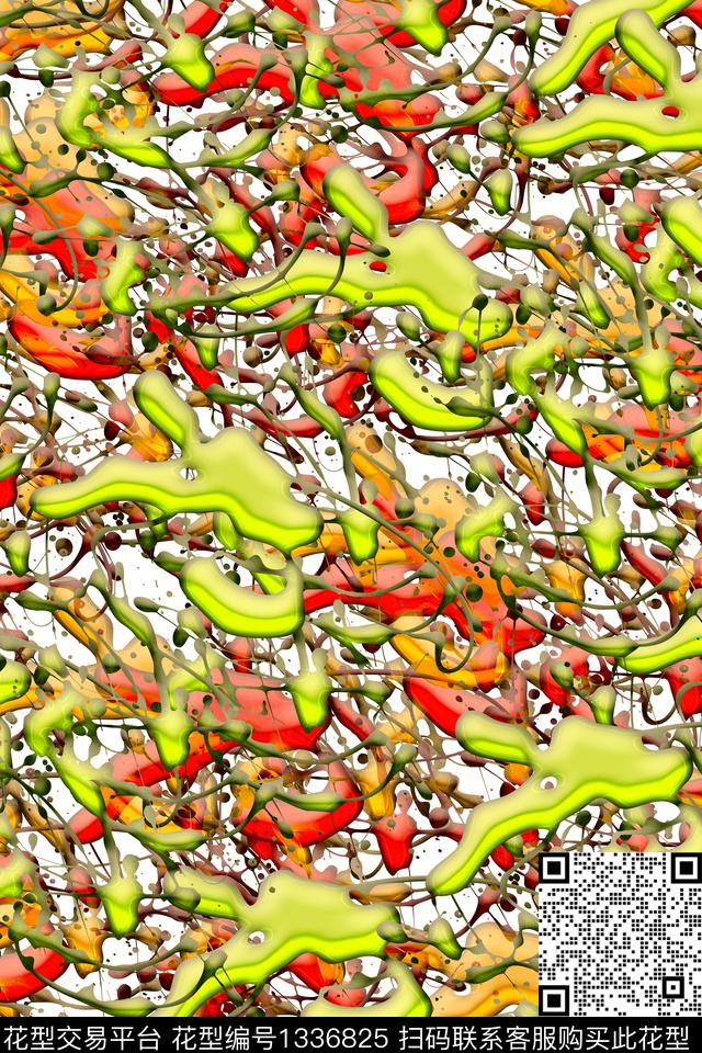 抽象男装家居服户外数码印花华亿平台下载（图片编号: 1336825） - 瓦栏（Walan）