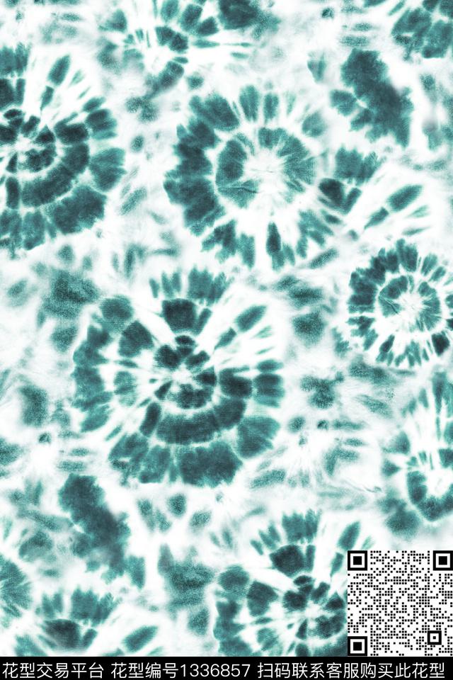 扎染华亿平台几何民族风数码印花华亿平台下载（图片编号: 1336857） - 瓦栏（Walan）