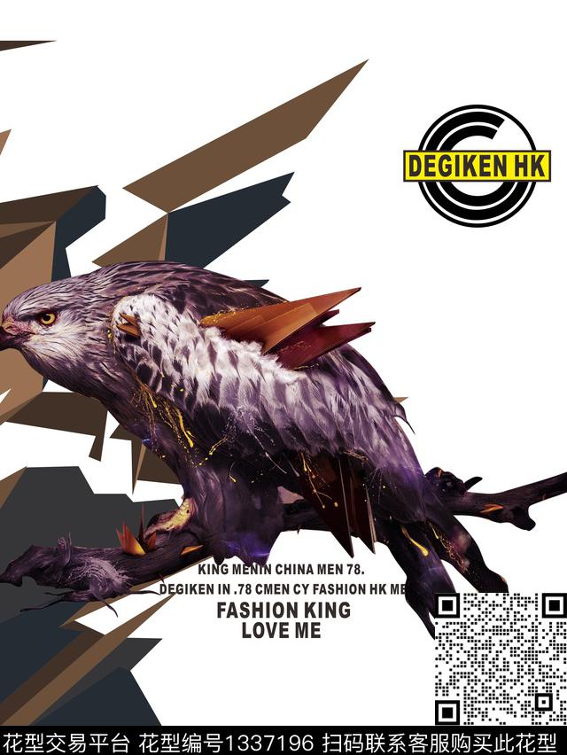 几何潮牌大牌风数码印花华亿平台下载（图片编号: 1337196） - 瓦栏（Walan）