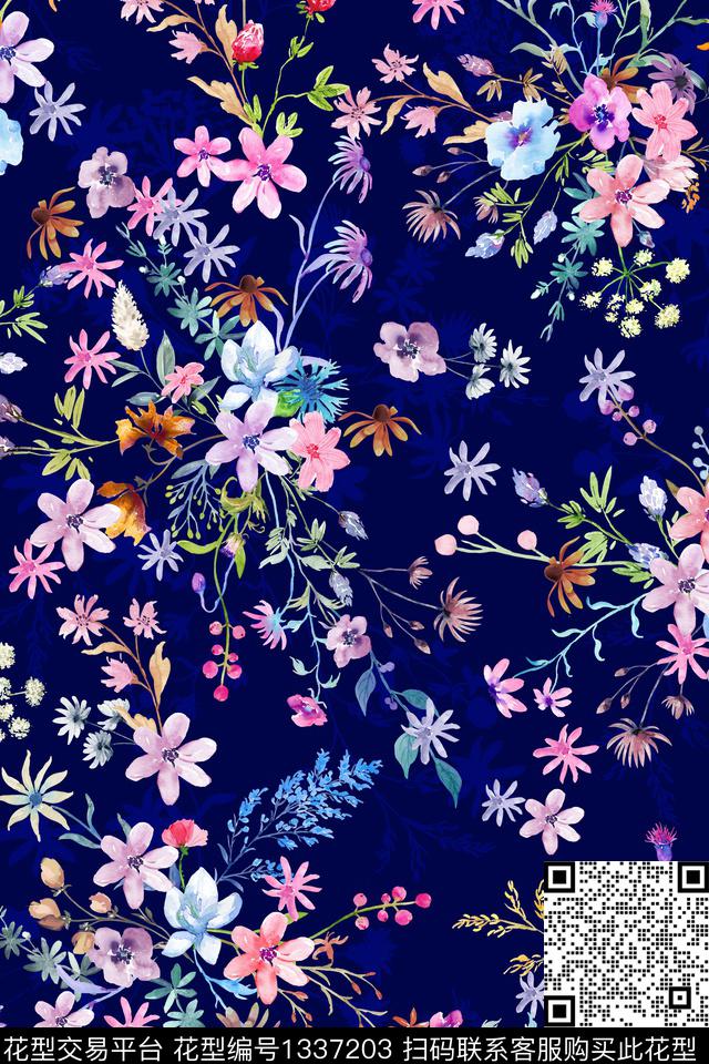床品墙纸花卉数码印花华亿平台下载（图片编号: 1337203） - 瓦栏（Walan）