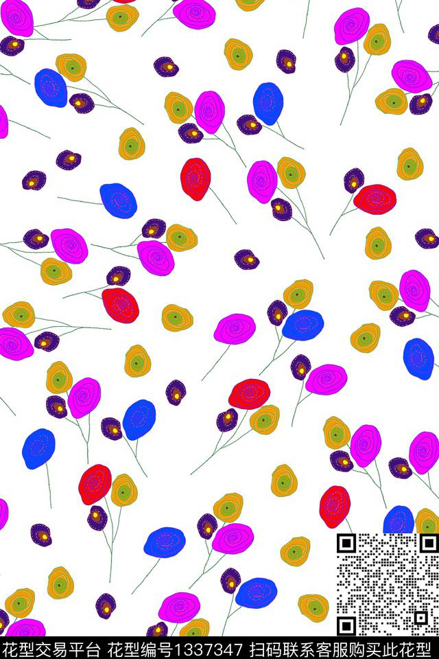 童装几何抽象传统印花华亿平台下载（图片编号: 1337347） - 瓦栏（Walan）