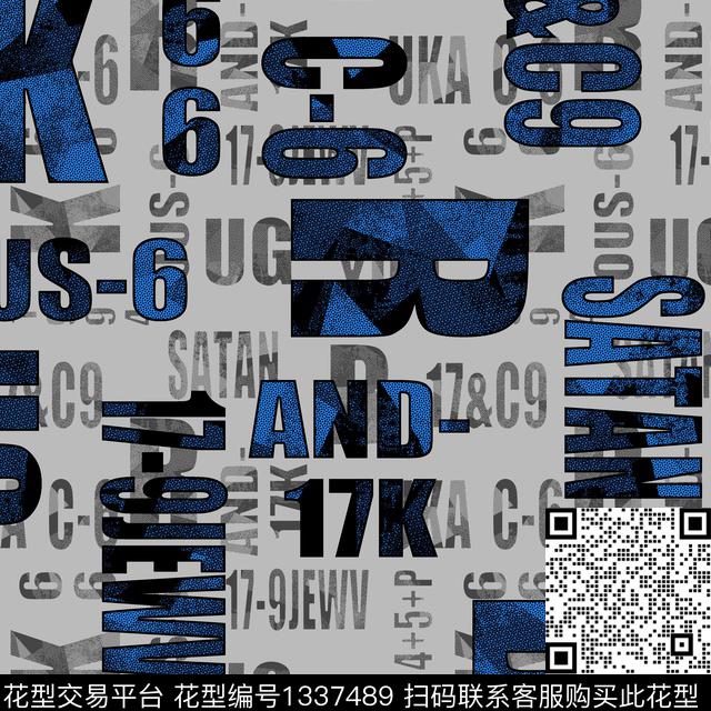 字母纸印花几何传统印花华亿平台下载（图片编号: 1337489） - 瓦栏（Walan）