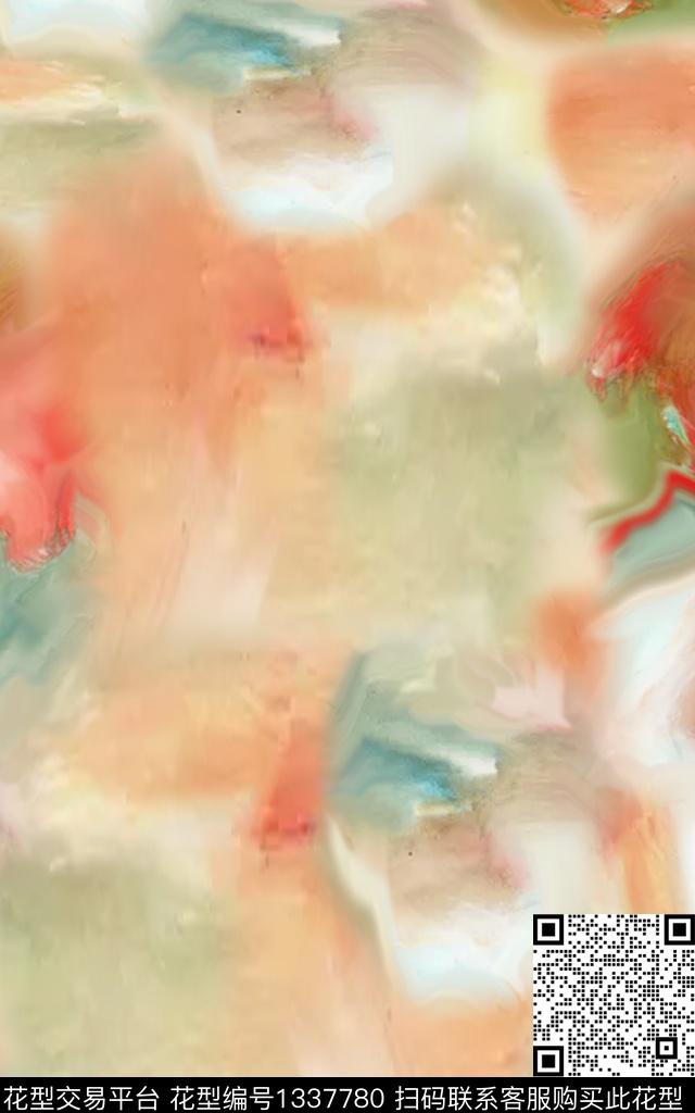 女装纹理抽象数码印花华亿平台下载（图片编号: 1337780） - 瓦栏（Walan）