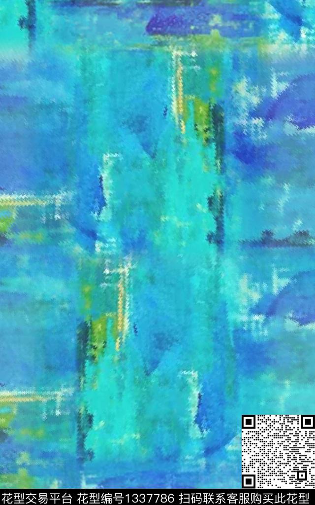 女装纹理抽象数码印花华亿平台下载（图片编号: 1337786） - 瓦栏（Walan）