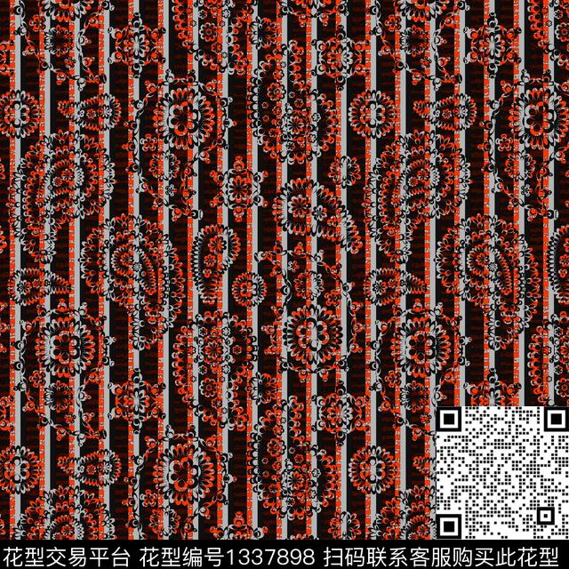 纸印花几何抽象男装传统印花华亿平台下载（图片编号: 1337898） - 瓦栏（Walan）