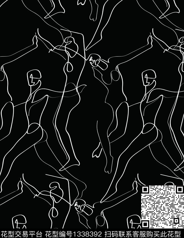 抽象艺术雕塑传统印花华亿平台下载（图片编号: 1338392） - 瓦栏（Walan）