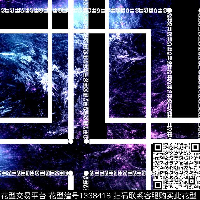 几何潮牌大牌风数码印花华亿平台下载（图片编号: 1338418） - 瓦栏（Walan）