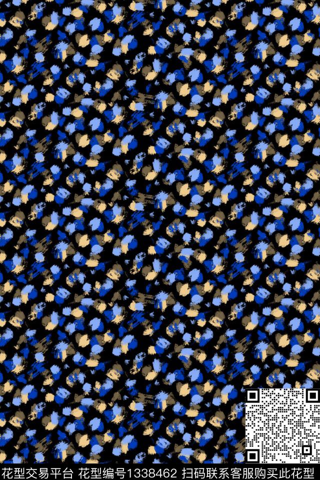 笔触纹理大牌风传统印花华亿平台下载（图片编号: 1338462） - 瓦栏（Walan）