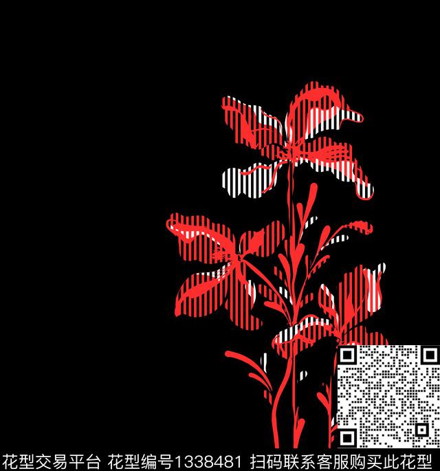 几何大牌风抽象传统印花华亿平台下载（图片编号: 1338481） - 瓦栏（Walan）