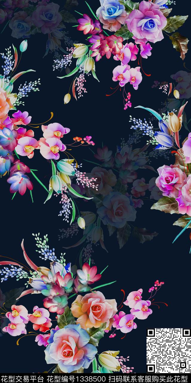 花卉中老年雕印华亿平台数码印花华亿平台下载（图片编号: 1338500） - 瓦栏（Walan）