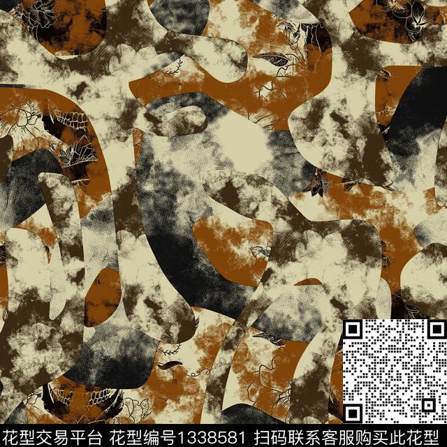 趋势华亿平台纸印花几何传统印花华亿平台下载（图片编号: 1338581） - 瓦栏（Walan）