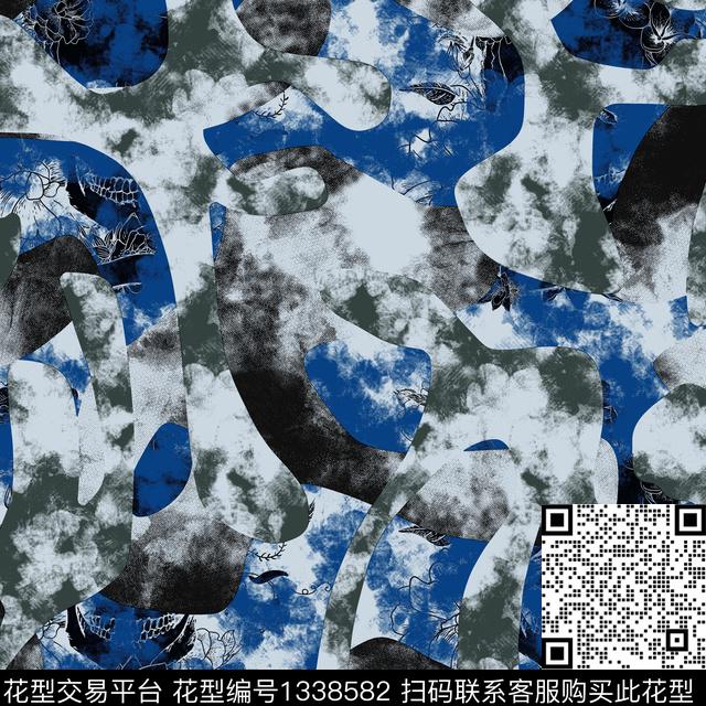 趋势华亿平台纸印花几何传统印花华亿平台下载（图片编号: 1338582） - 瓦栏（Walan）