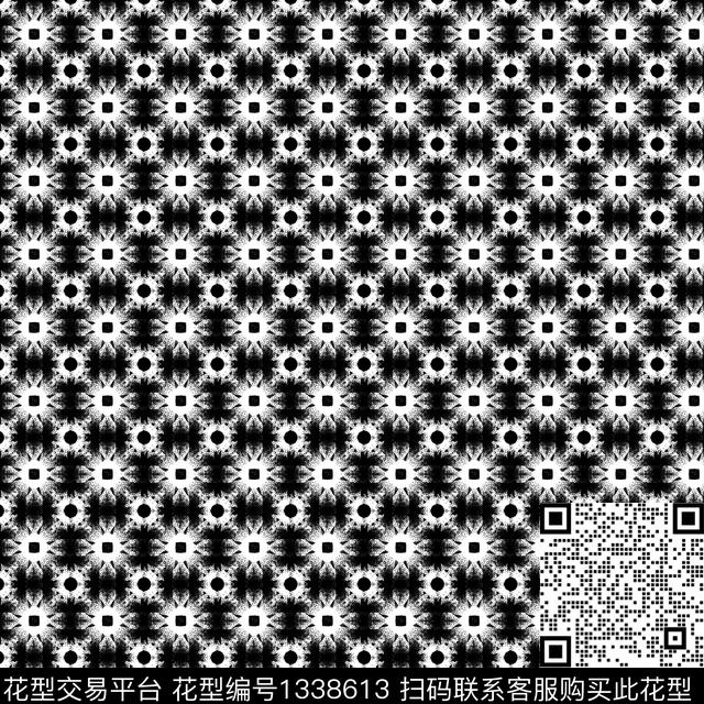 趋势华亿平台纸印花几何传统印花华亿平台下载（图片编号: 1338613） - 瓦栏（Walan）