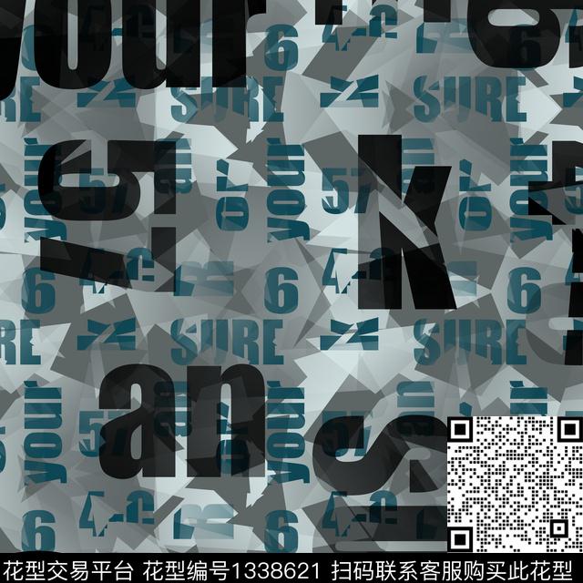 趋势华亿平台字母纸印花传统印花华亿平台下载（图片编号: 1338621） - 瓦栏（Walan）