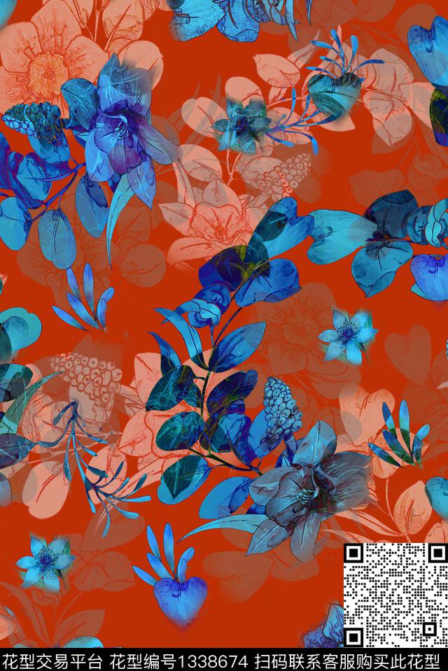 窗帘时尚女装数码印花华亿平台下载（图片编号: 1338674） - 瓦栏（Walan）