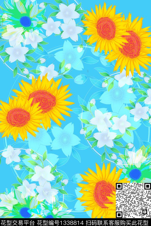 插画窗帘时尚数码印花华亿平台下载（图片编号: 1338814） - 瓦栏（Walan）