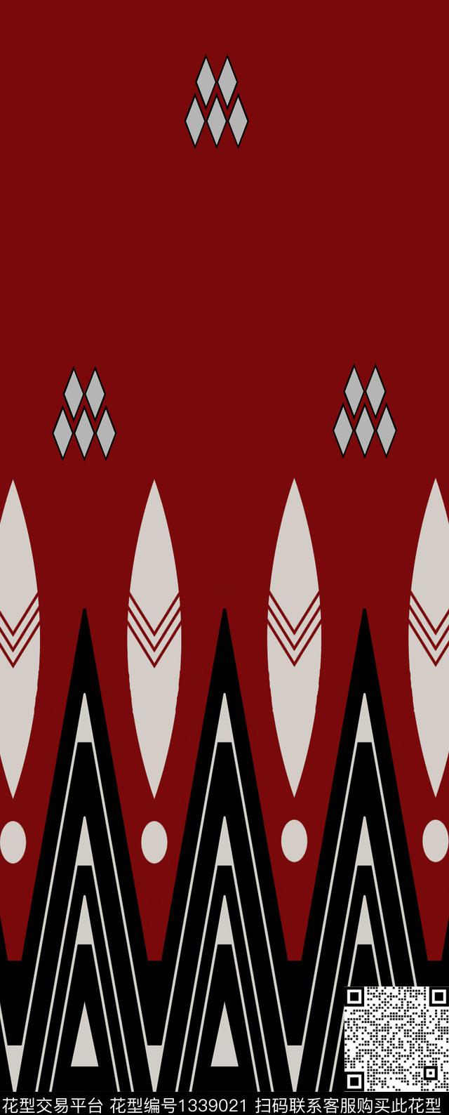 几何定位几何大牌风传统印花华亿平台下载（图片编号: 1339021） - 瓦栏（Walan）