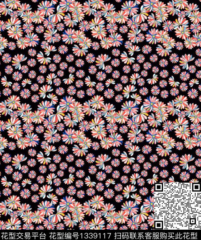 女装花卉大牌风传统印花华亿平台下载（图片编号: 1339117） - 瓦栏（Walan）