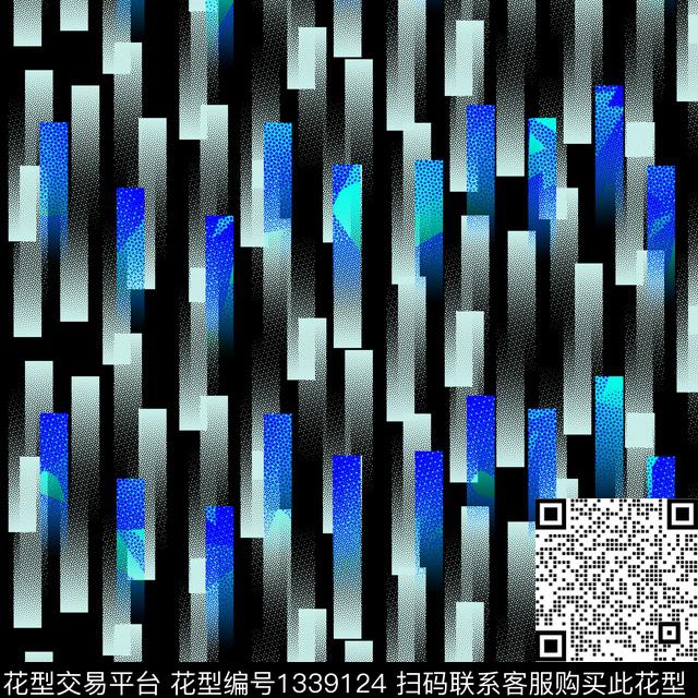 纸印花黑白条纹几何传统印花华亿平台下载（图片编号: 1339124） - 瓦栏（Walan）