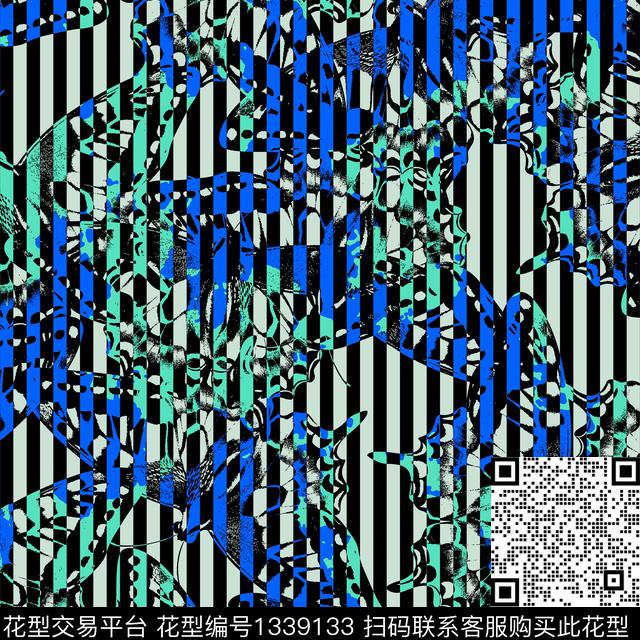 纸印花黑白条纹几何传统印花华亿平台下载（图片编号: 1339133） - 瓦栏（Walan）