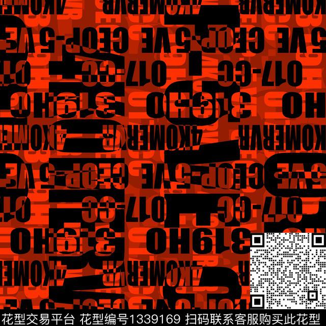 趋势华亿平台字母纸印花传统印花华亿平台下载（图片编号: 1339169） - 瓦栏（Walan）