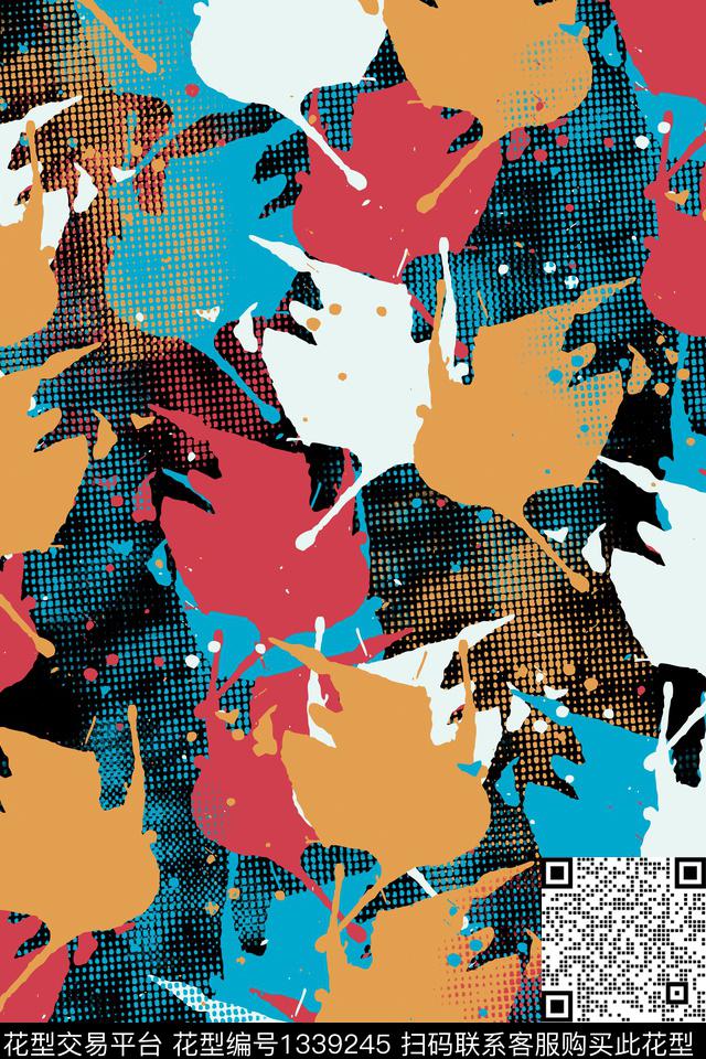 抽象男装家居服户外传统印花华亿平台下载（图片编号: 1339245） - 瓦栏（Walan）