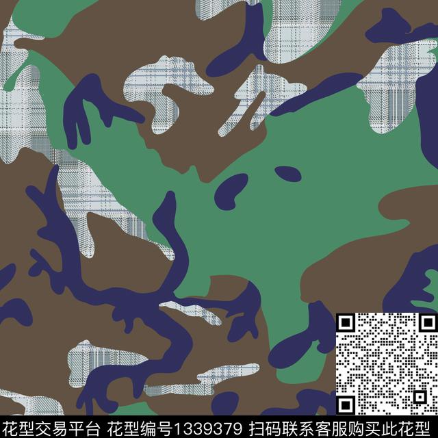 户外布纹军绿迷彩传统印花华亿平台下载（图片编号: 1339379） - 瓦栏（Walan）