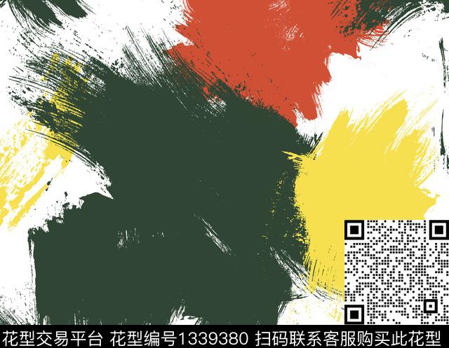 笔触迷彩三色传统印花华亿平台下载（图片编号: 1339380） - 瓦栏（Walan）