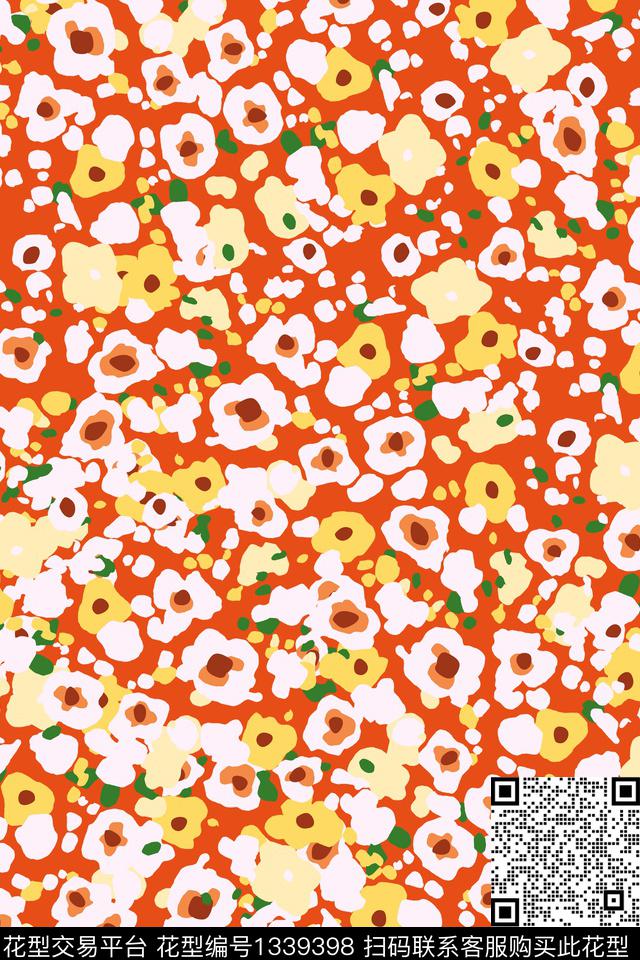 几何女装花卉传统印花华亿平台下载（图片编号: 1339398） - 瓦栏（Walan）