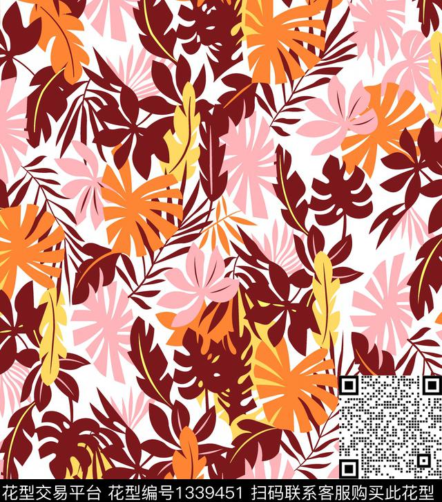 品牌衬衣七分裤淘宝高端热卖华亿平台传统印花华亿平台下载（图片编号: 1339451） - 瓦栏（Walan）