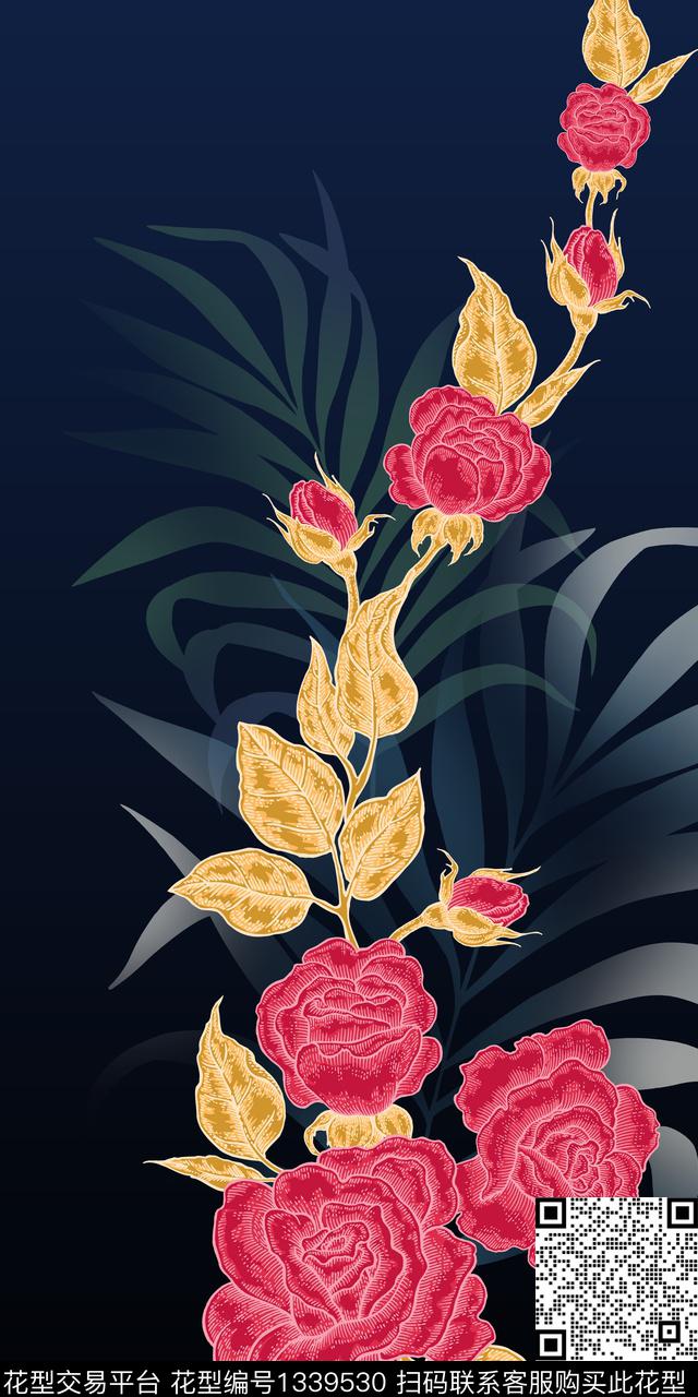 纹理旗袍真丝香云纱数码印花华亿平台下载（图片编号: 1339530） - 瓦栏（Walan）