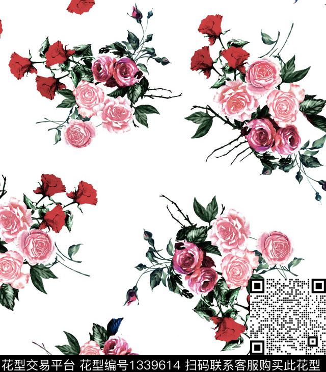 花卉春夏华亿平台热带华亿平台传统印花华亿平台下载（图片编号: 1339614） - 瓦栏（Walan）