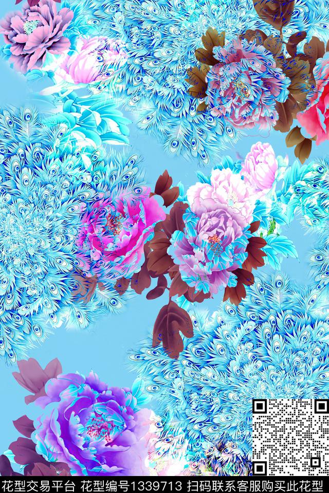 插画趋势华亿平台时尚数码印花华亿平台下载（图片编号: 1339713） - 瓦栏（Walan）