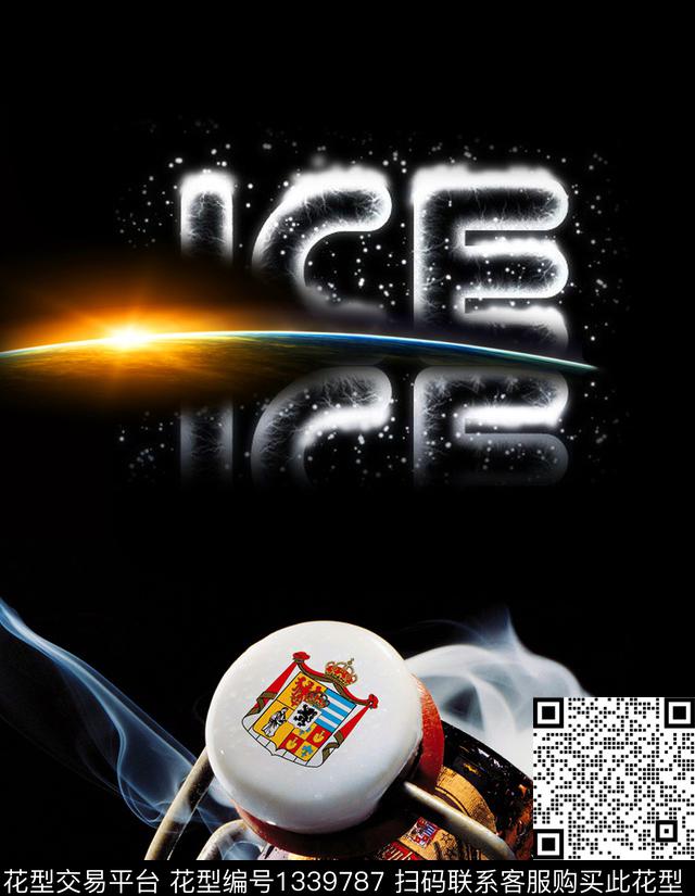 潮牌大牌风ICE数码印花华亿平台下载（图片编号: 1339787） - 瓦栏（Walan）