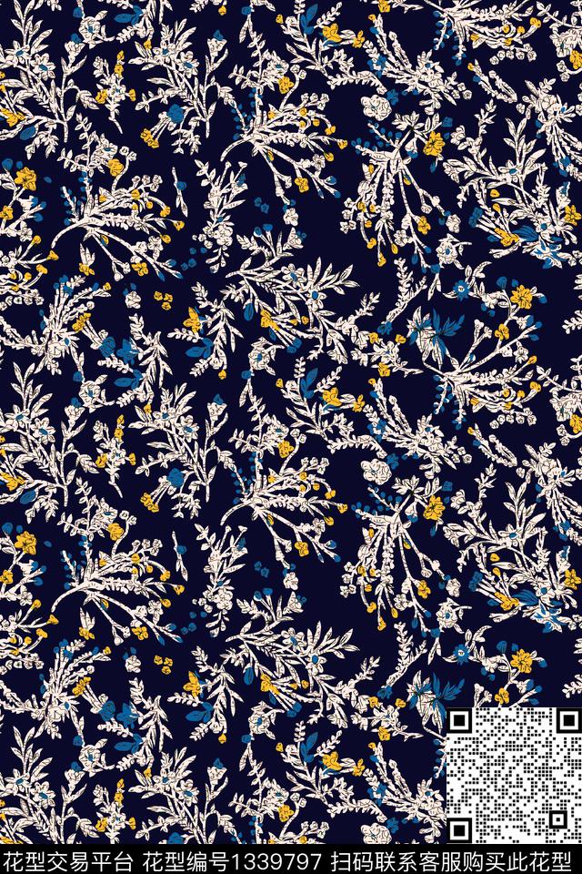 女装花卉大牌风传统印花华亿平台下载（图片编号: 1339797） - 瓦栏（Walan）