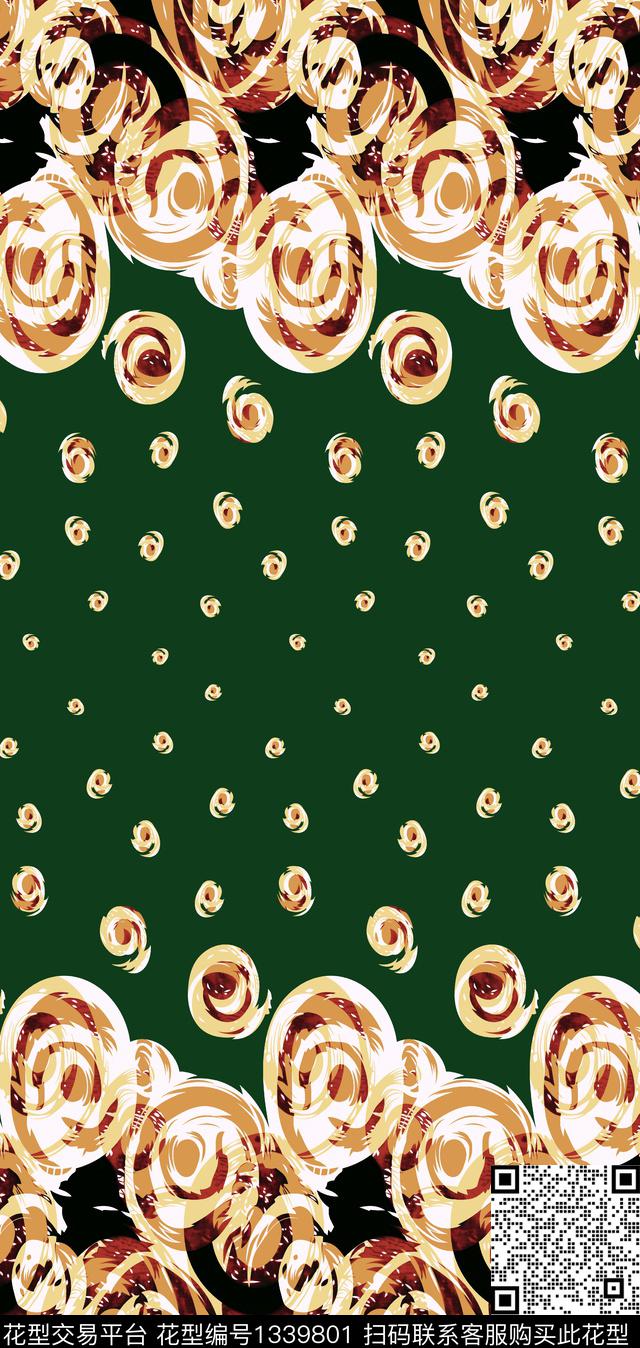 定位花几何女装传统印花华亿平台下载（图片编号: 1339801） - 瓦栏（Walan）