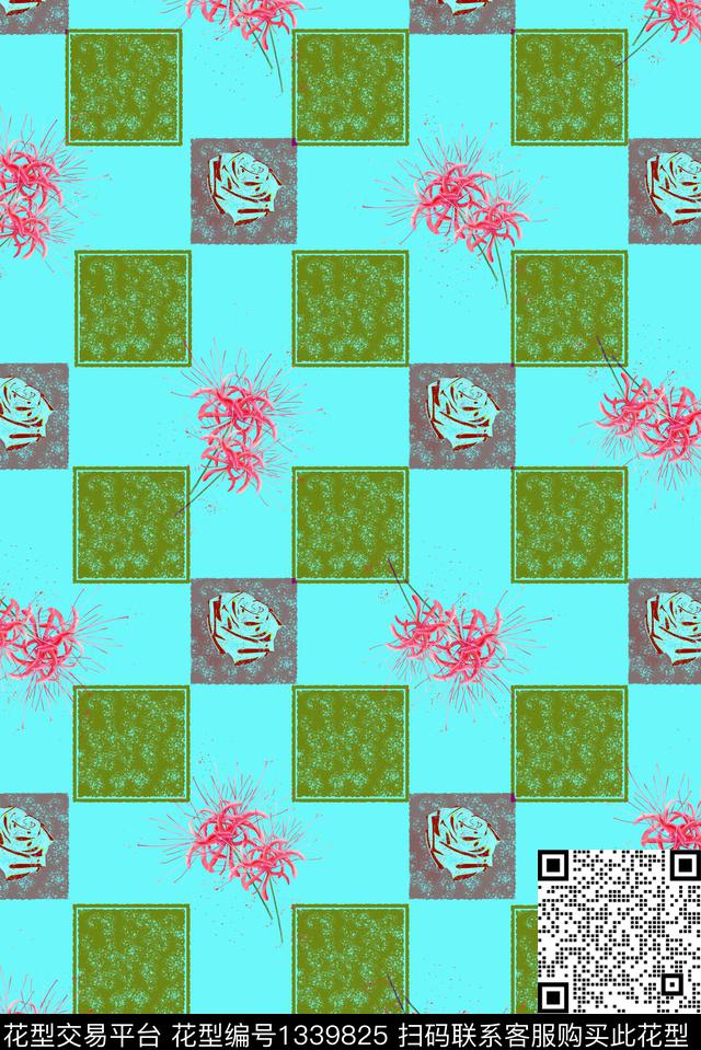 插画时尚窗帘数码印花华亿平台下载（图片编号: 1339825） - 瓦栏（Walan）