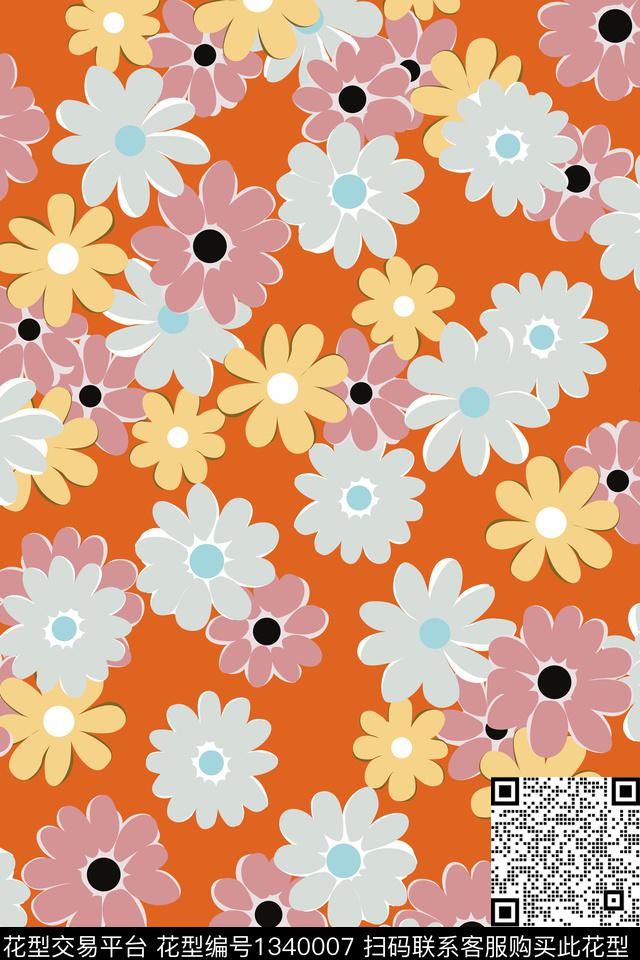 女装花卉小碎花传统印花华亿平台下载（图片编号: 1340007） - 瓦栏（Walan）
