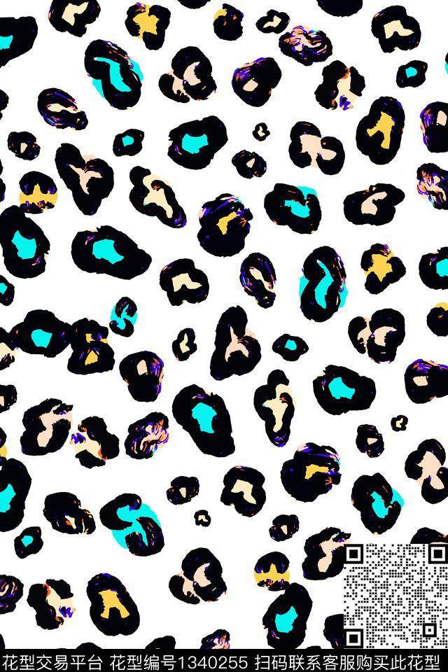 趋势华亿平台几何动物纹传统印花华亿平台下载（图片编号: 1340255） - 瓦栏（Walan）