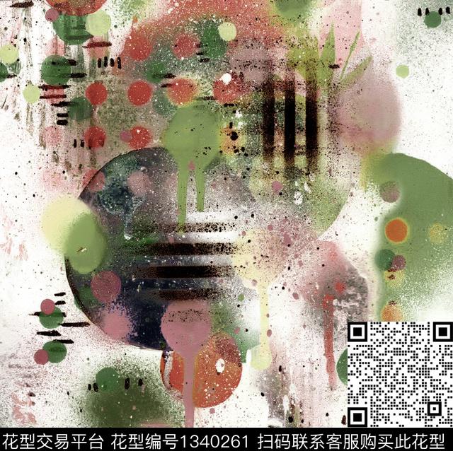 几何男装箭头抽象绘画数码印花华亿平台下载（图片编号: 1340261） - 瓦栏（Walan）