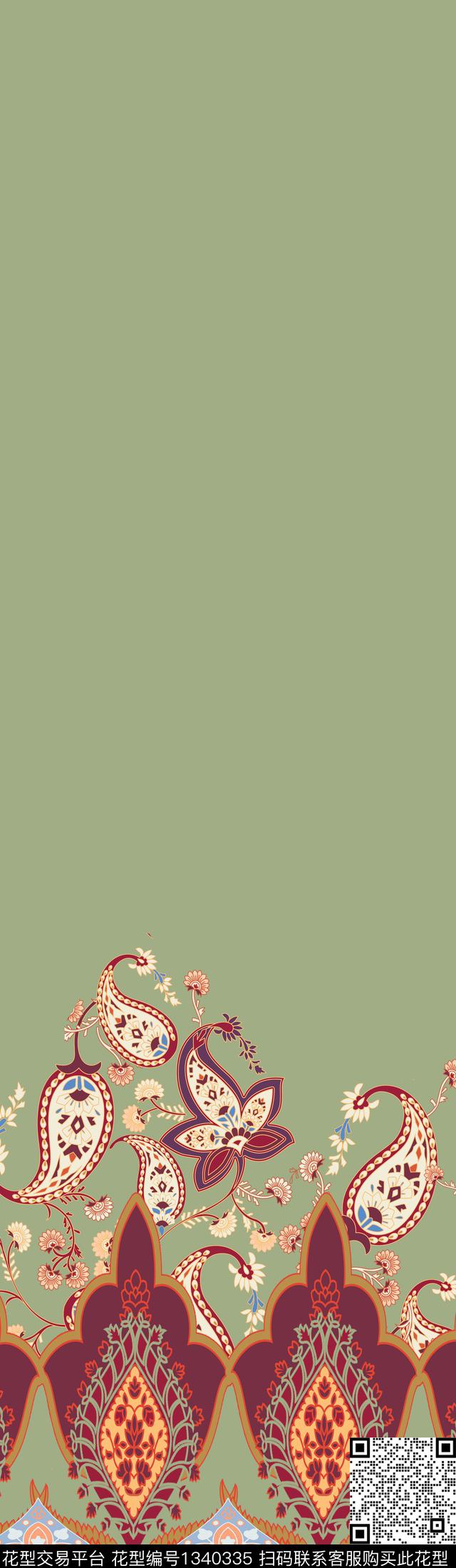 大牌风传统华亿平台定位花传统印花华亿平台下载（图片编号: 1340335） - 瓦栏（Walan）