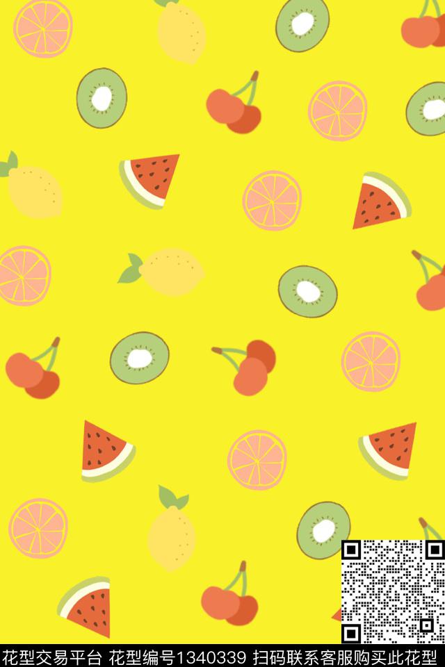 水果童装可爱传统印花华亿平台下载（图片编号: 1340339） - 瓦栏（Walan）